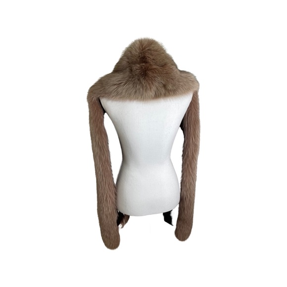 *****SOLD***** Maple Dyed Fox Stole - Picture 5 of 7